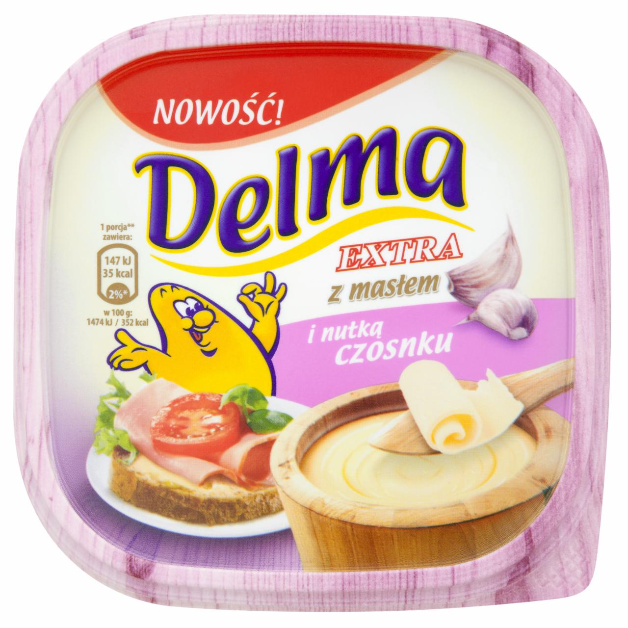 Zdjęcia - Delma Extra z masłem i nutką czosnku Margaryna 450 g