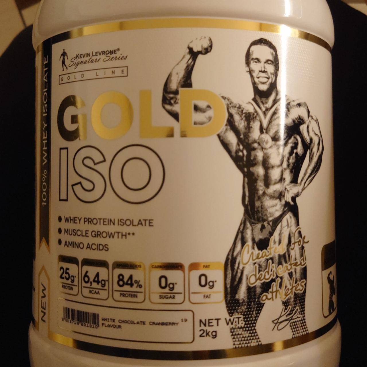 Zdjęcia - Gold iso white chocolate Cranberry flavour Kevin Levrone