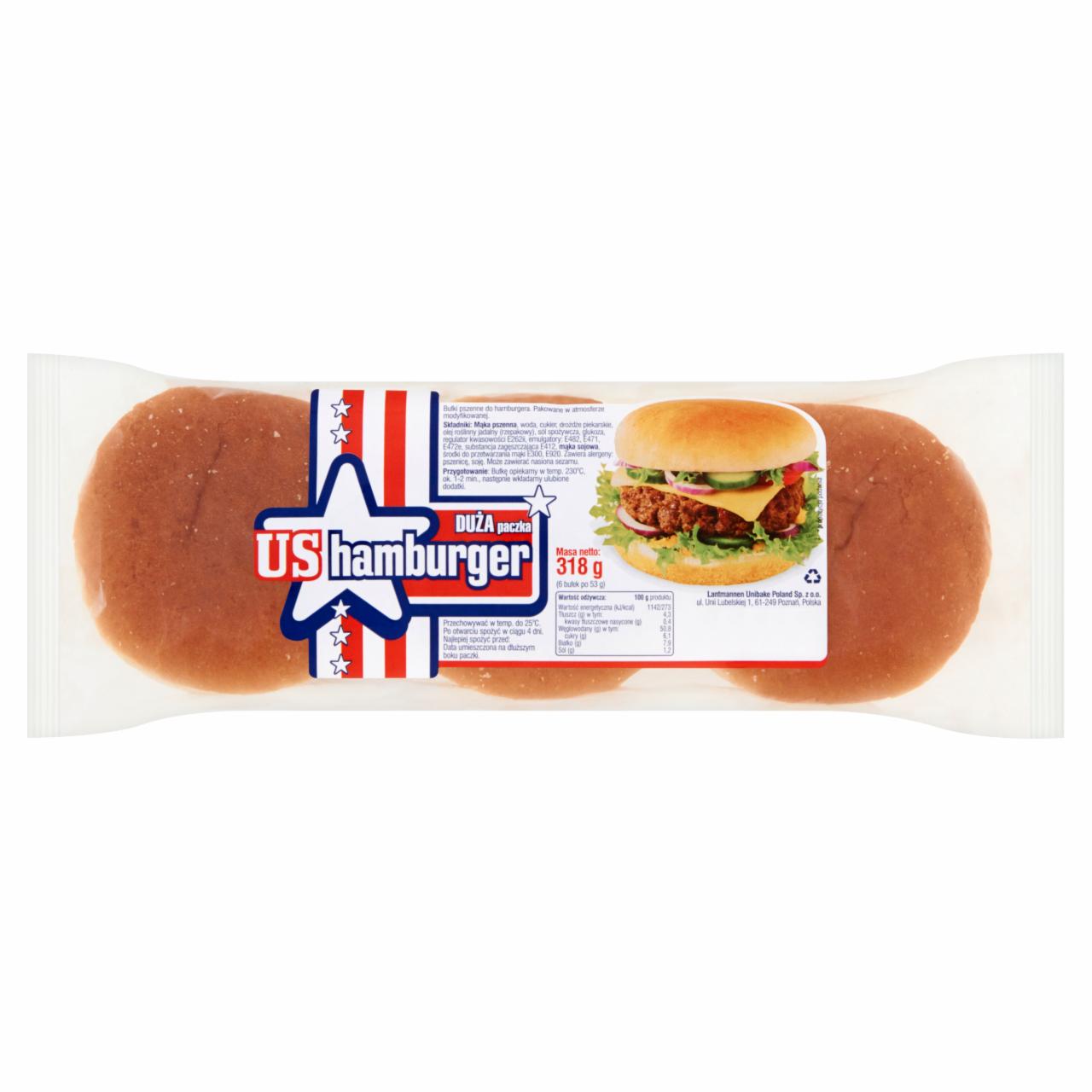 Zdjęcia - US Hamburger Bułki pszenne do hamburgerów 318 g (6 sztuk)