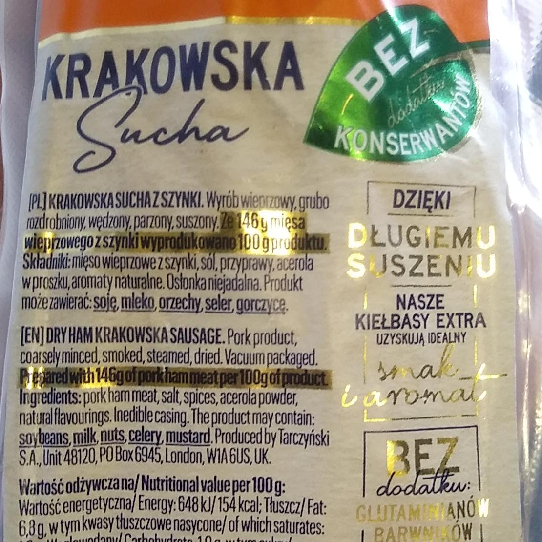 Zdjęcia - Kiełbasa Krakowska Sucha z Szynki Tarczyński