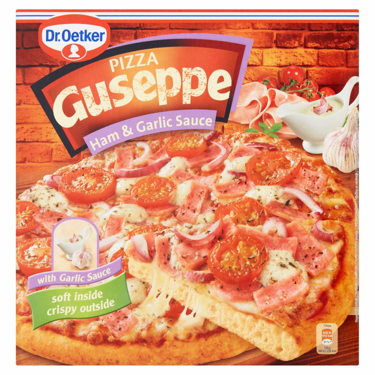 Zdjęcia - Dr. Oetker Guseppe Pizza z szynką i sosem czosnkowym 440 g