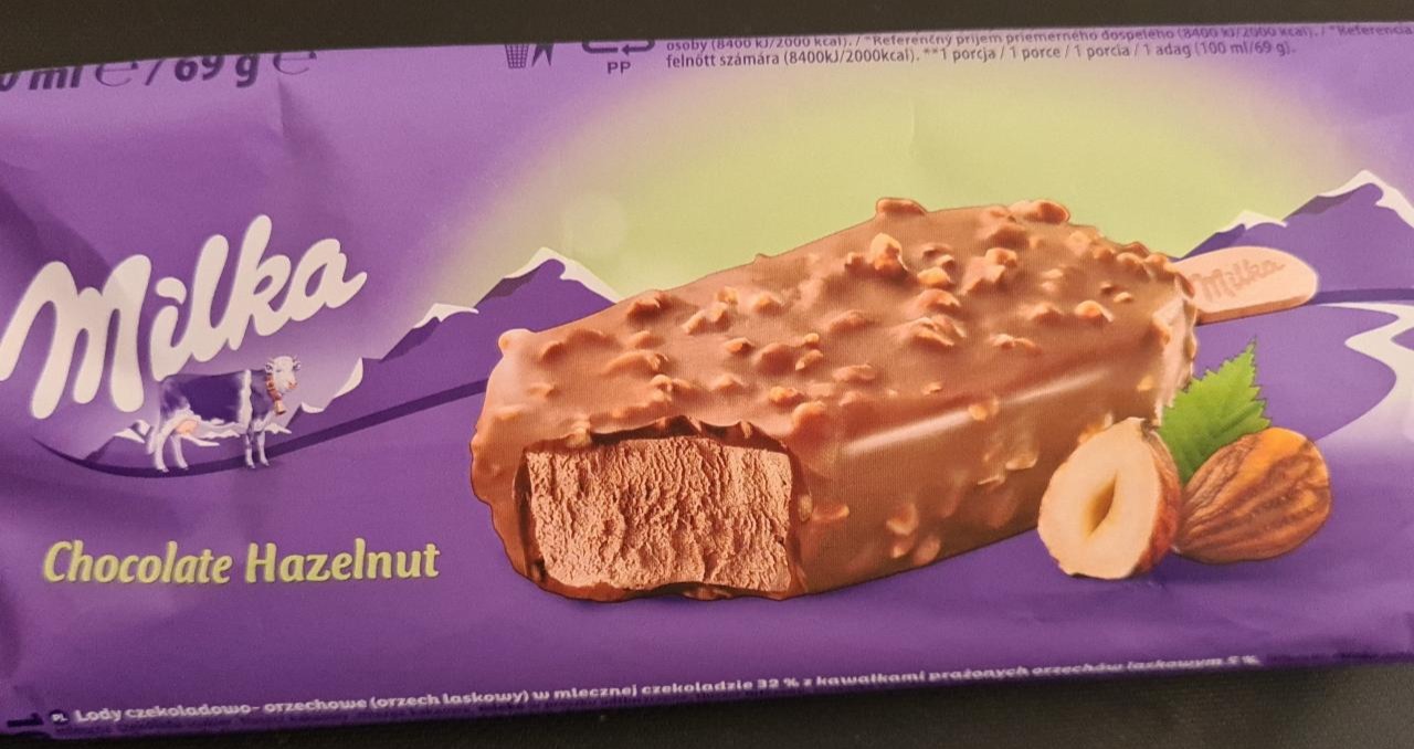 Zdjęcia - Milka Lody czekoladowo-orzechowe w mlecznej czekoladzie 100 ml