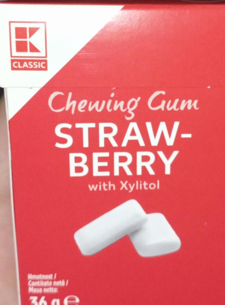 Zdjęcia - Chewing Gum strawberry with xylitol K-classic