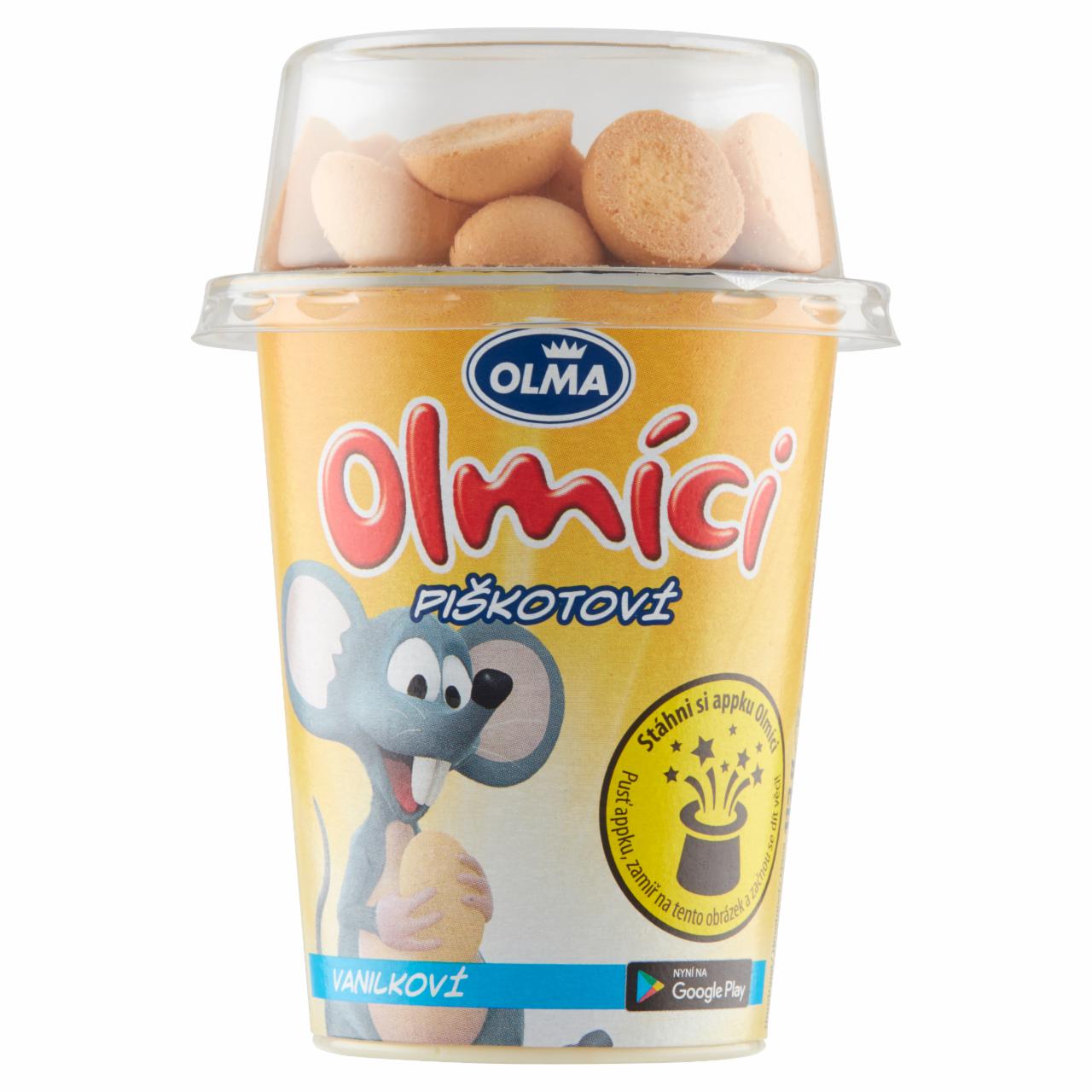 Zdjęcia - Olma Olmici Jogurt waniliowy z biszkoptami 113 g