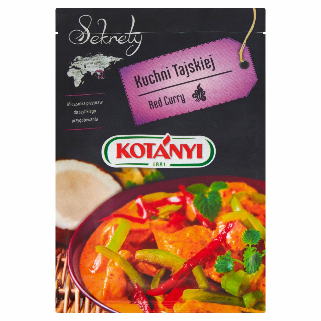 Zdjęcia - Kotányi Sekrety Kuchni Tajskiej Red Curry Mieszanka przypraw 20 g