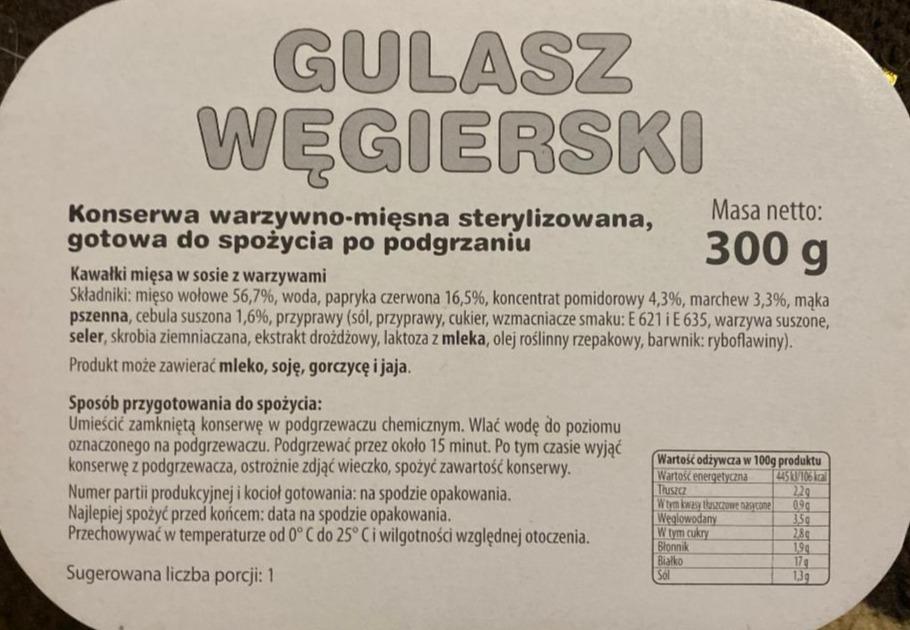 Zdjęcia - Gulasz węgierski