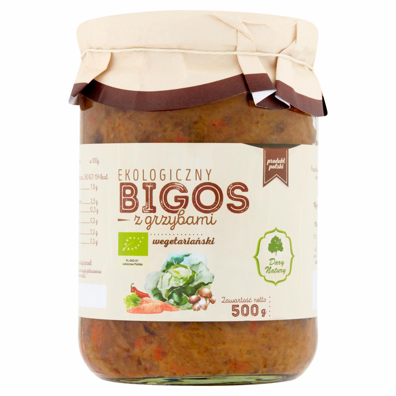 Zdjęcia - Dary Natury Ekologiczny bigos z grzybami wegetariański 500 g