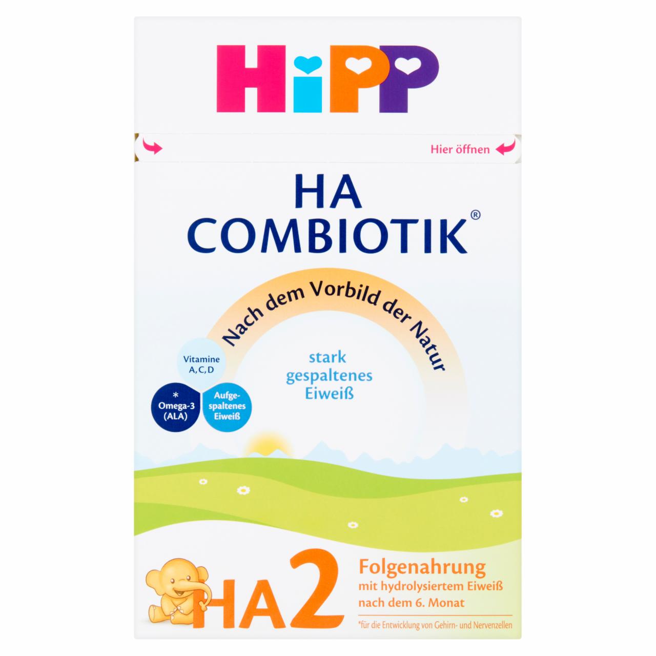 Zdjęcia - HiPP HA 2 Combiotik Hipoalergiczne mleko następne dla niemowląt po 6. miesiącu 500 g