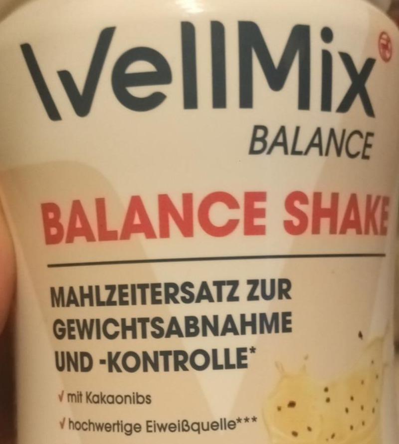Zdjęcia - Balance Shake Mahlzeitersatz zur Gewichtsabnahme WellMix