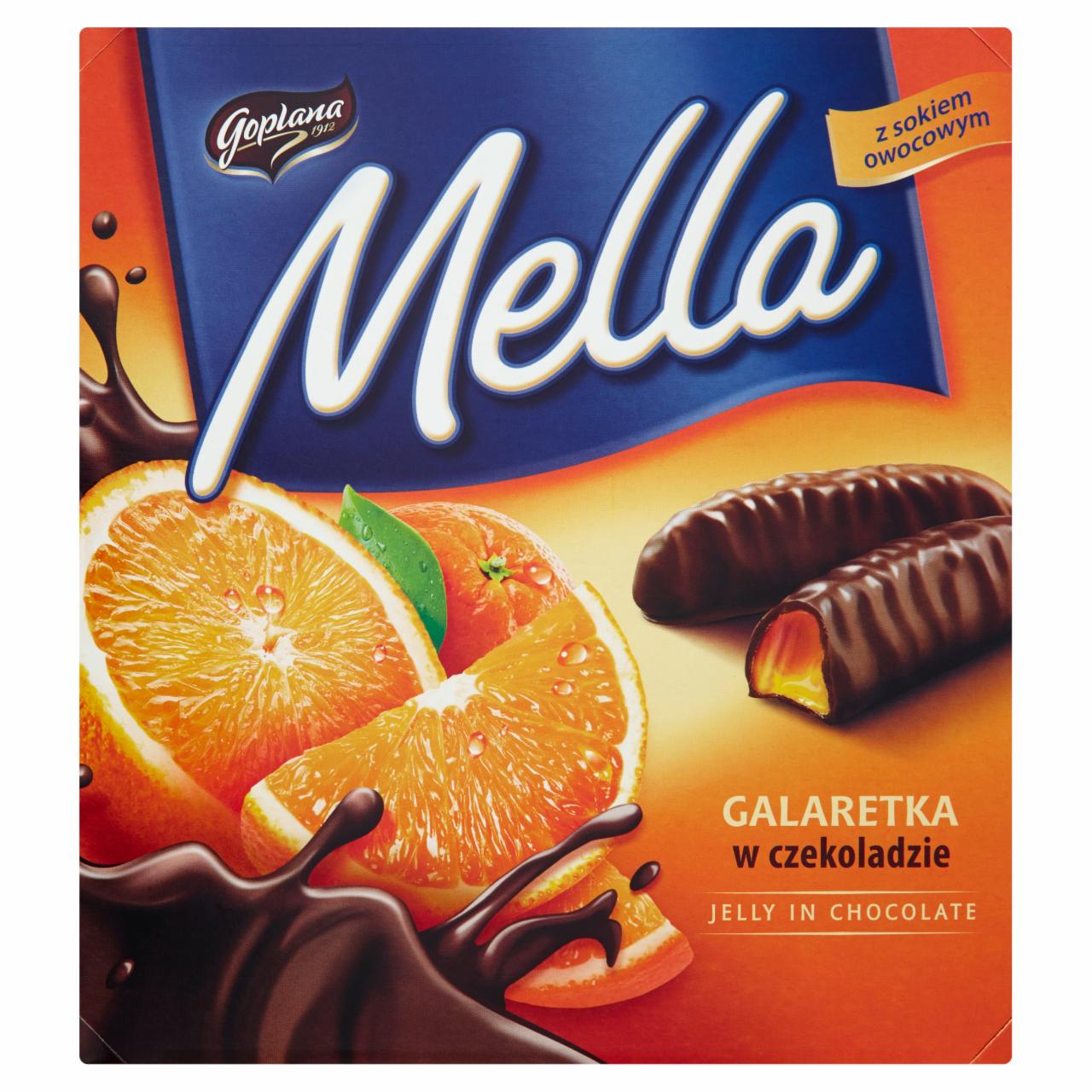 Zdjęcia - Mella Galaretka w czekoladzie o smaku pomarańczowym Goplana