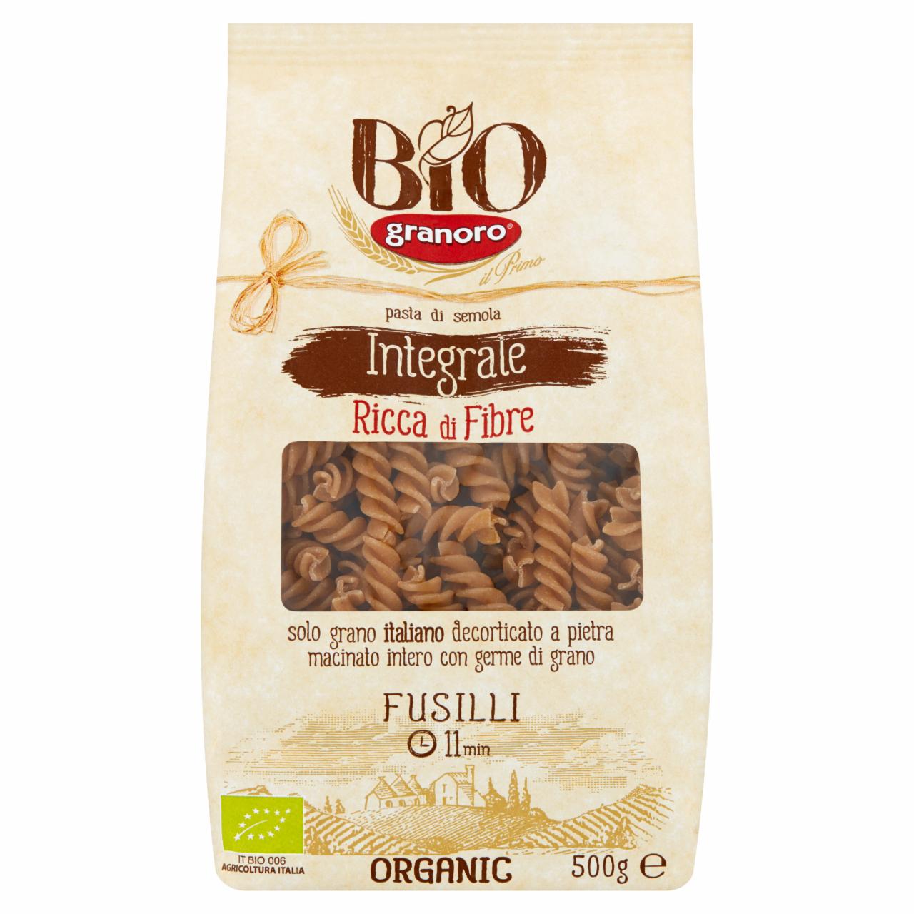 Zdjęcia - Granoro Bio Makaron pełnoziarnisty fusilli 500 g