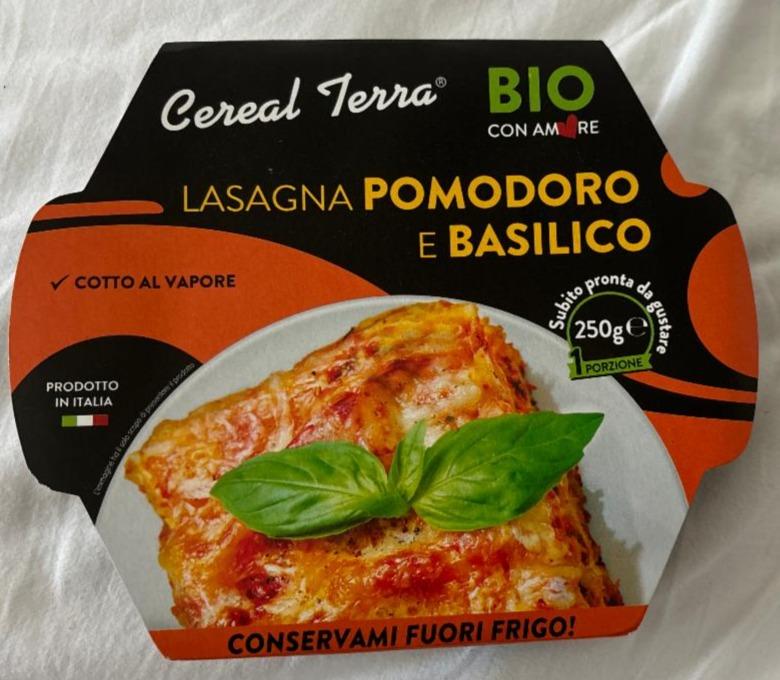 Zdjęcia - Bio lasagna pomodoro e basilico Cereal Terra