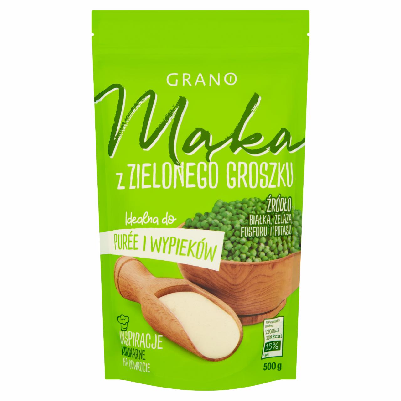 Zdjęcia - Grano Mąka z zielonego groszku 500 g