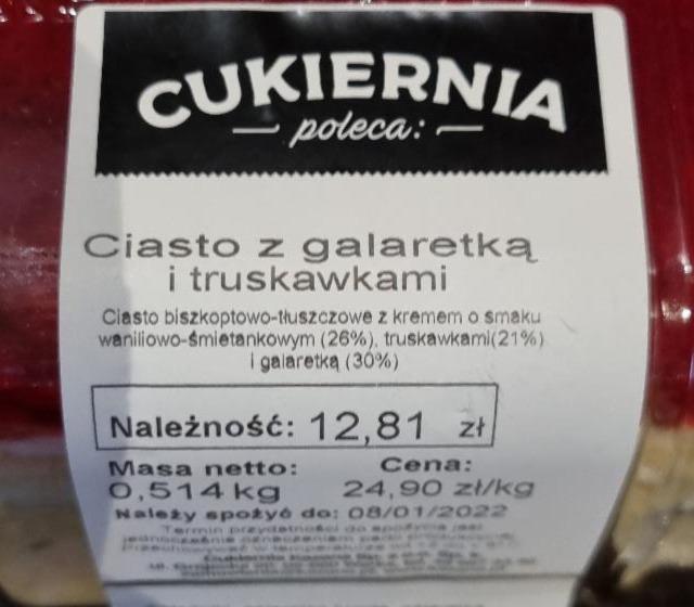 Zdjęcia - Ciasto z galaretką i truskawkami Cukiernia Kazana