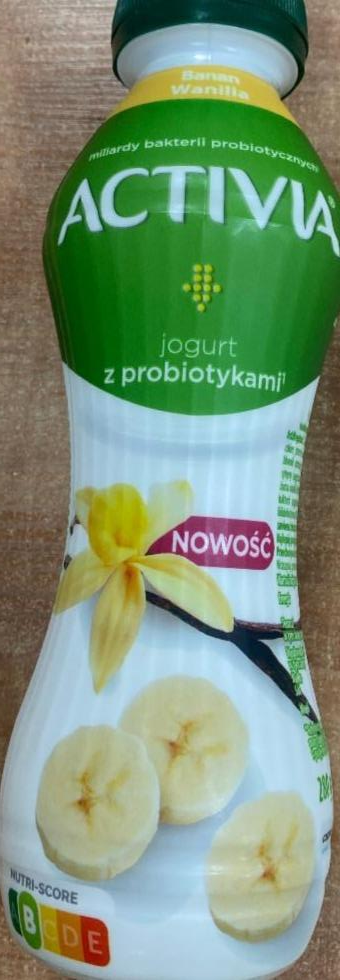 Zdjęcia - Jogurt z probiotykami banan wanilia Activia