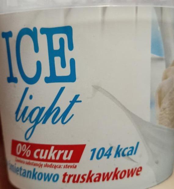 Zdjęcia - ICE light lody śmietankowo truskawkowe 
