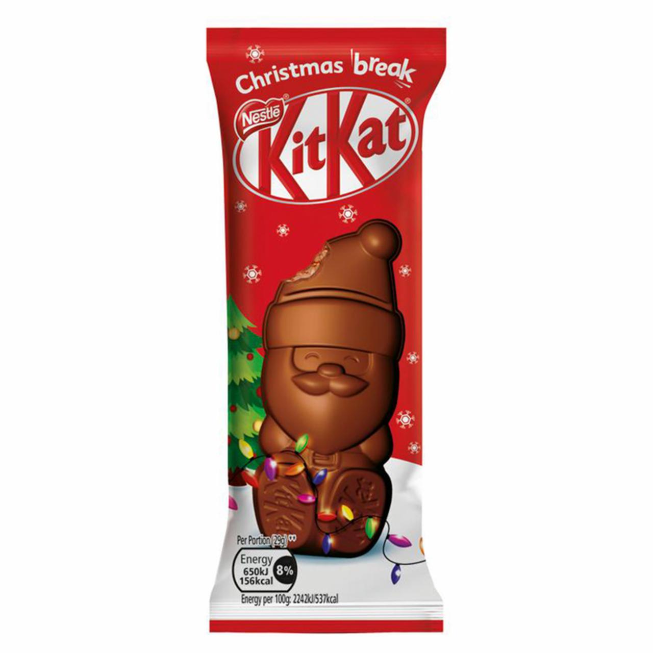 Zdjęcia - KitKat Baton z czekolady mlecznej z nadzieniem czekoladowym z płatkami herbatnikami i waflami 29 g