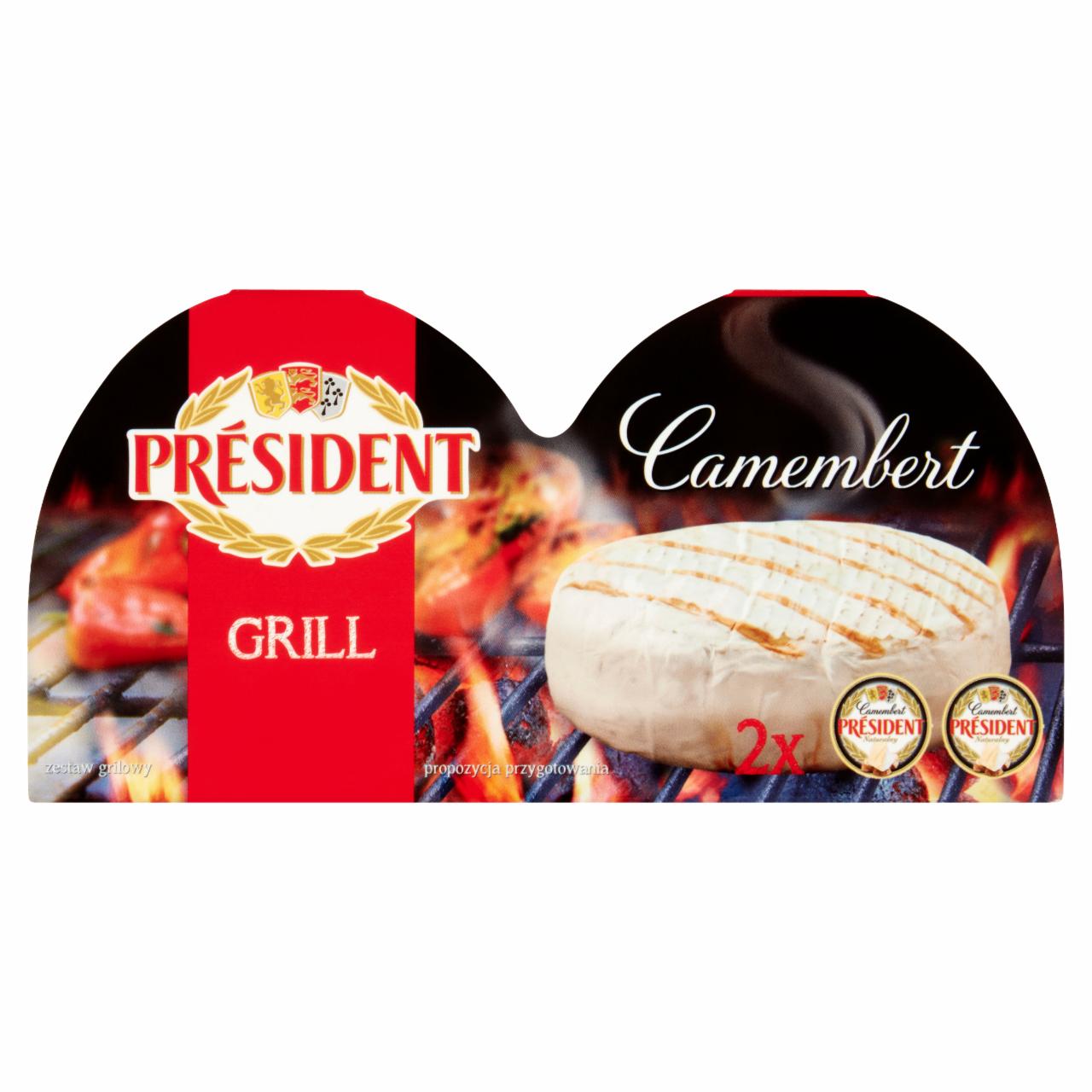 Zdjęcia - Président Grill Camembert Ser 180 g (2 sztuki)