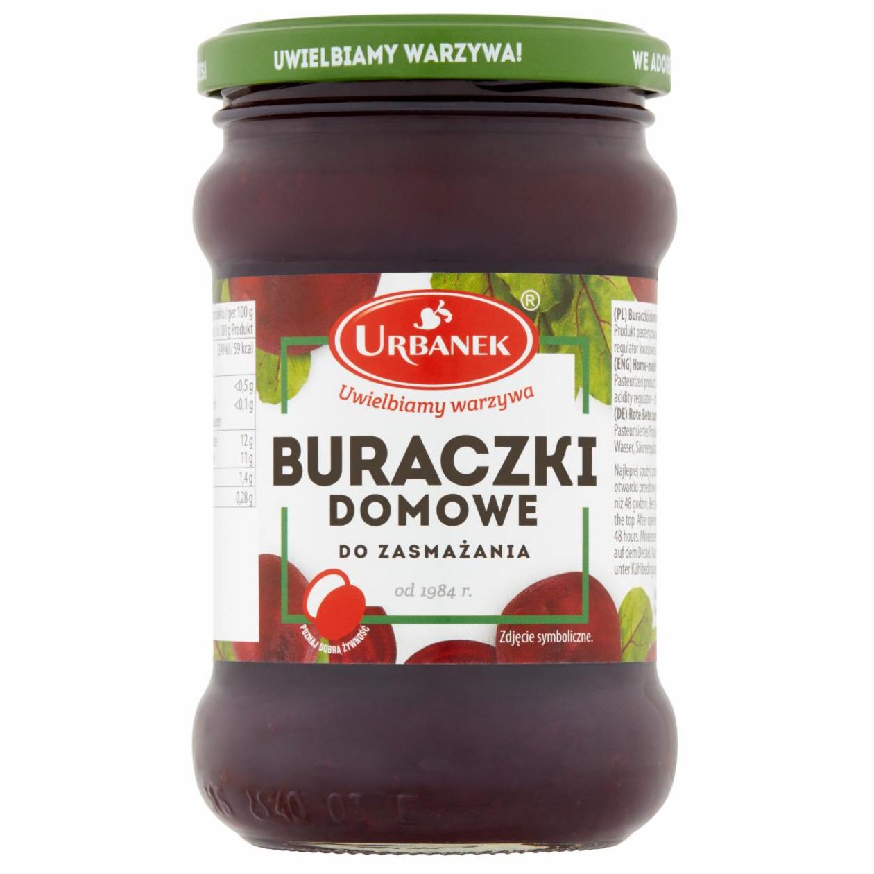 Zdjęcia - Buraczki domowe do zasmażania Urbanek 290 g