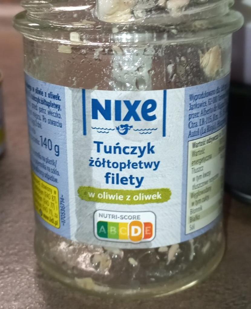 Zdjęcia - Tuńczyk żółtopłetwy filety w oliwie z oliwy Nixe