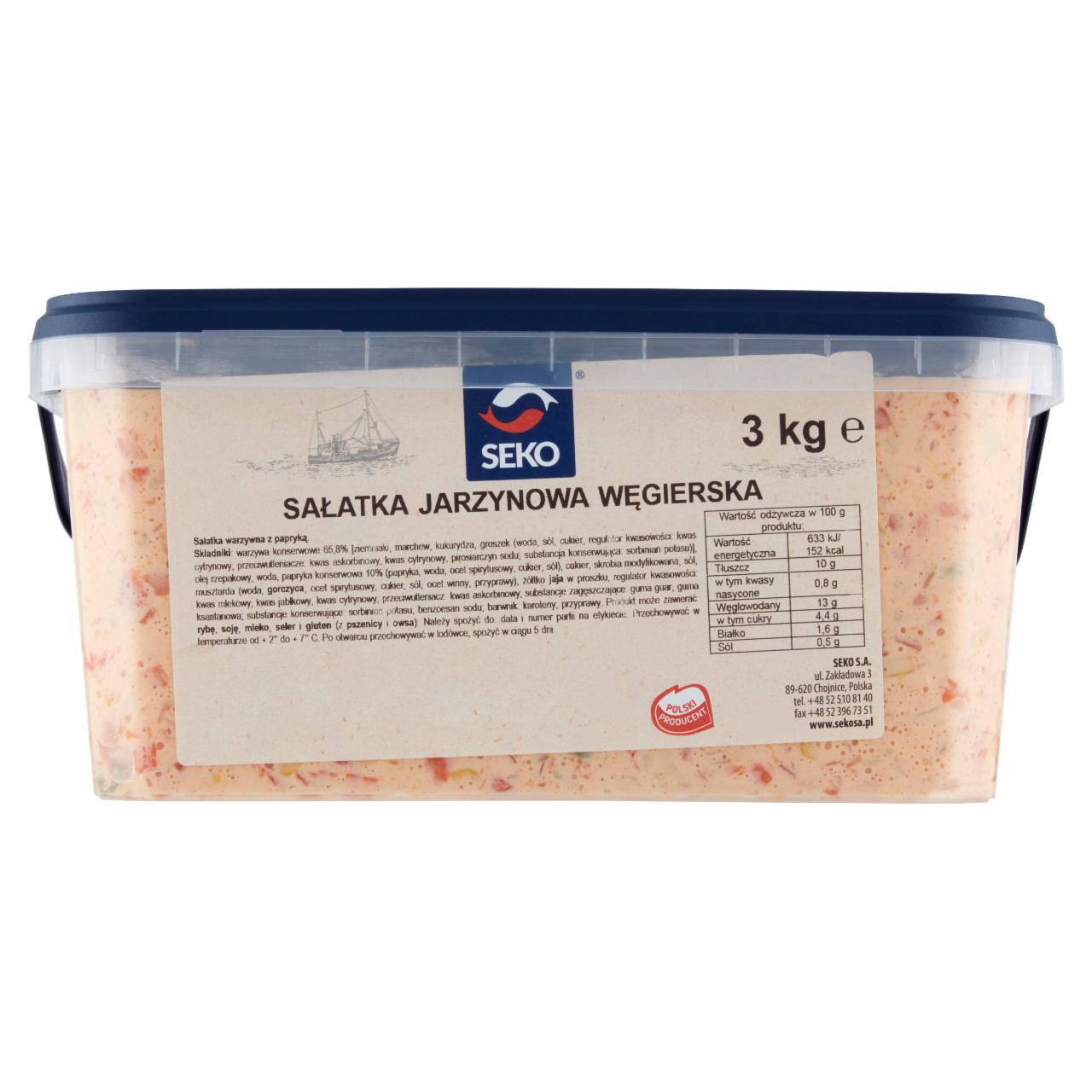 Zdjęcia - Seko Sałatka jarzynowa węgierska 3 kg