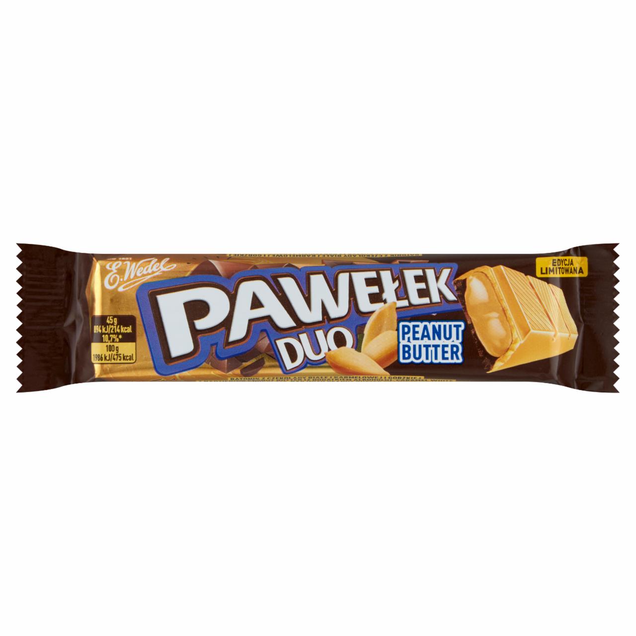 Zdjęcia - E. Wedel Pawełek Duo Peanut Butter Batonik 45 g