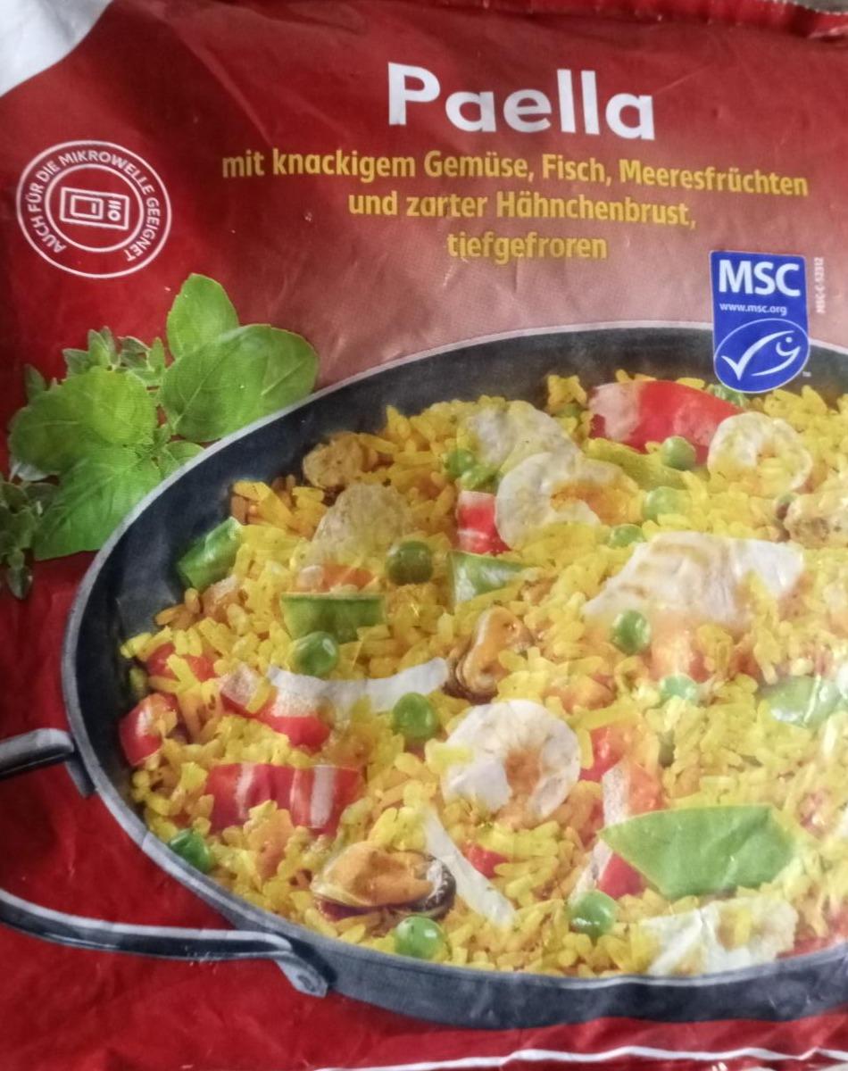 Zdjęcia - paella Mit knackigen Gemus Fisch Meeresfrüchten und zarter hähnchenbrust tiefgefroren