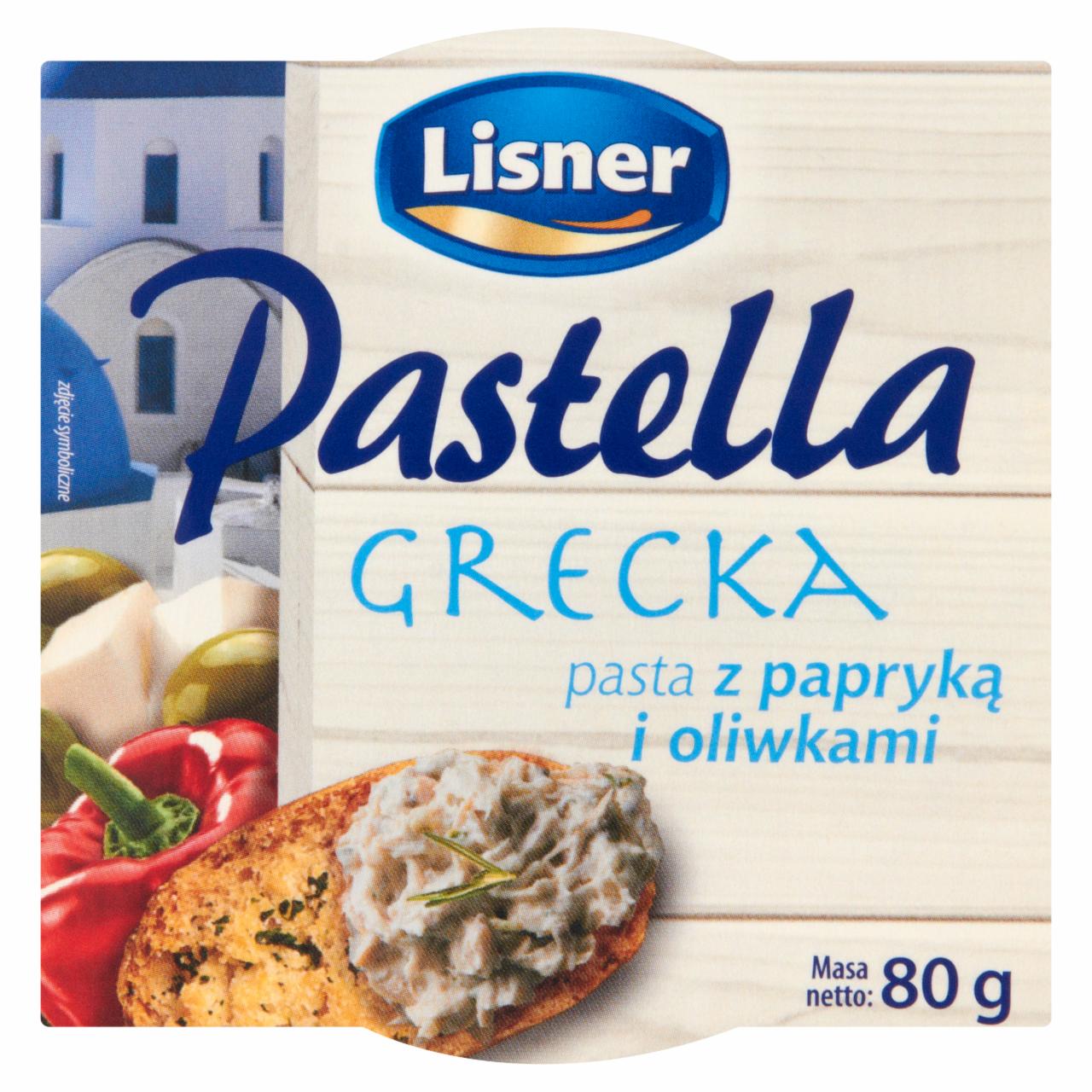 Zdjęcia - Lisner Pastella Grecka pasta z papryką i oliwkami 80 g