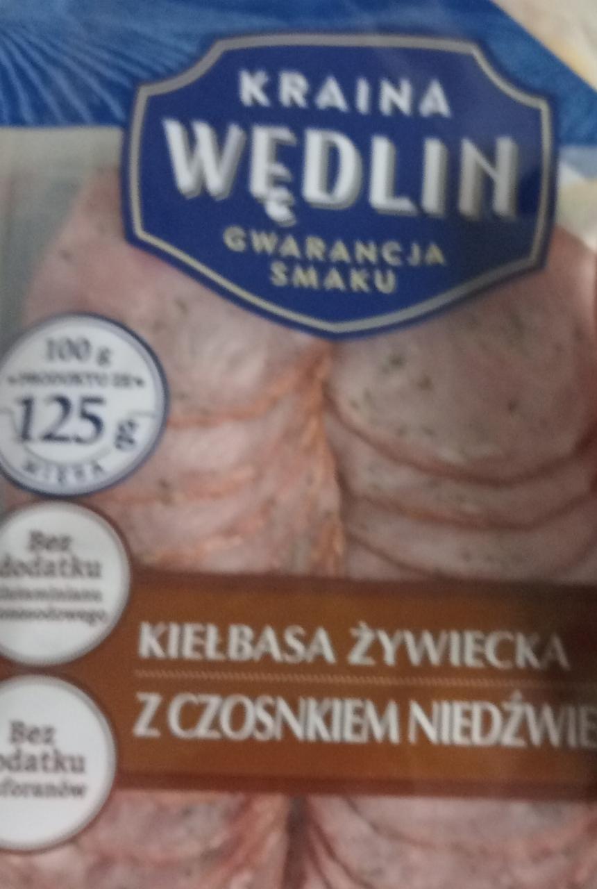 Zdjęcia - Kiełbasa żywiecka z czosnkiem niedźwiedzim Kraina wędlin