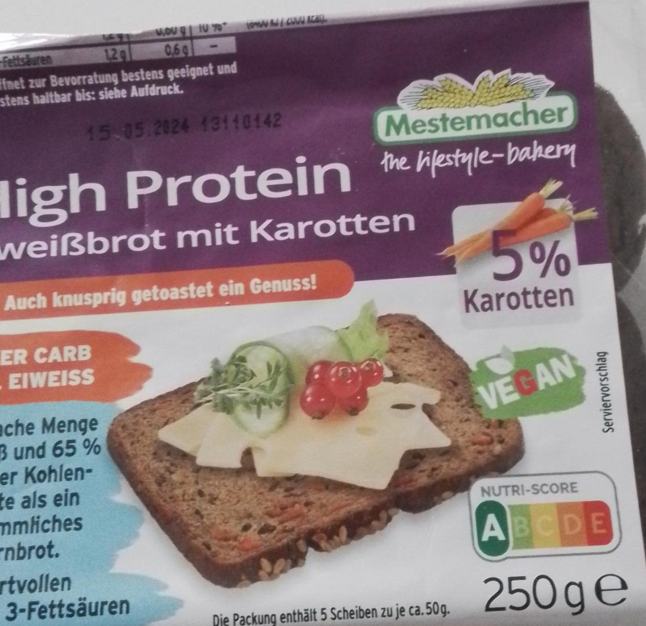 Zdjęcia - Chleb proteinowy z marchewką Mestemacher