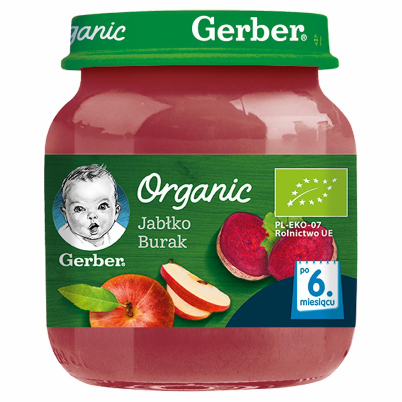 Zdjęcia - Gerber Organic Jabłko burak dla niemowląt po 6. miesiącu 125 g