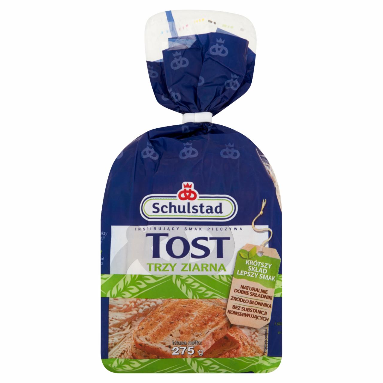 Zdjęcia - Schulstad Tost trzy ziarna Chleb tostowy 275 g