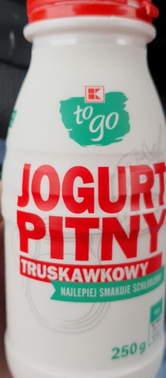Zdjęcia - Jogurt pitny truskawkowy to go