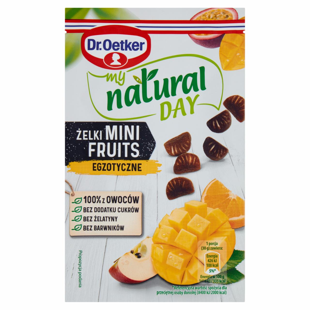 Zdjęcia - Dr. Oetker My Natural Day Żelki Mini Fruits egzotyczne 30 g