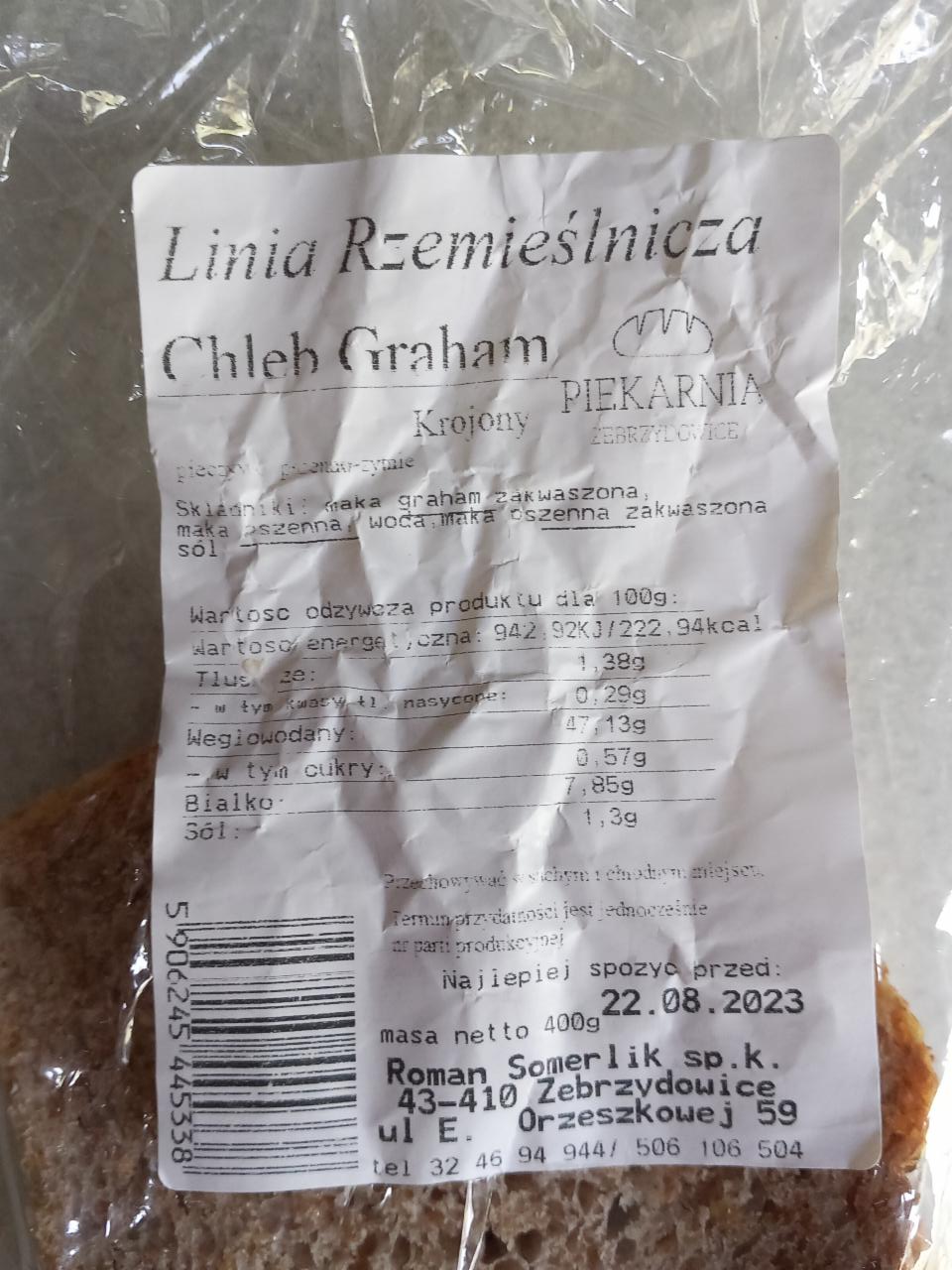 Zdjęcia - Linia Rzemieślnicza chleb graham Piekarnia Zebrzydowice