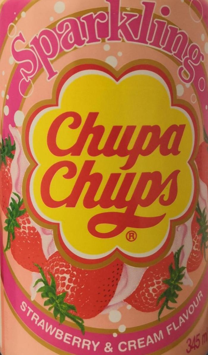 Zdjęcia - Chupa Chups Sparkling Strawberry Cream Flavour