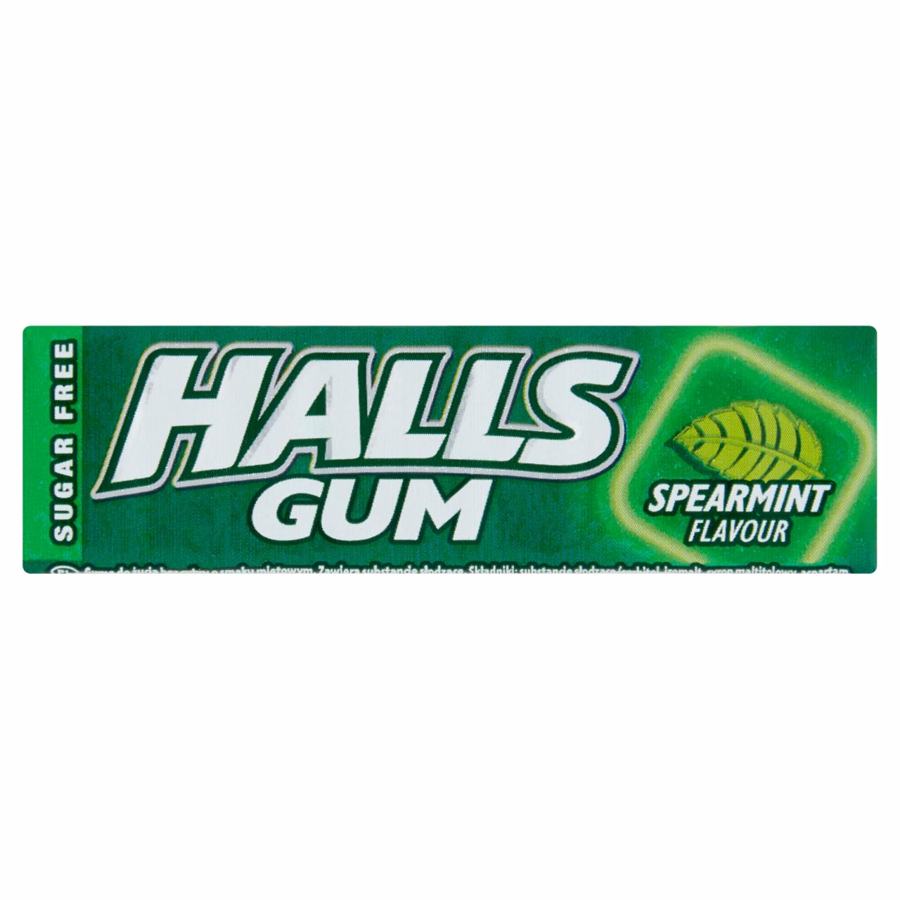 Zdjęcia - Halls Gum Guma do żucia bez cukru o smaku miętowym 14 g