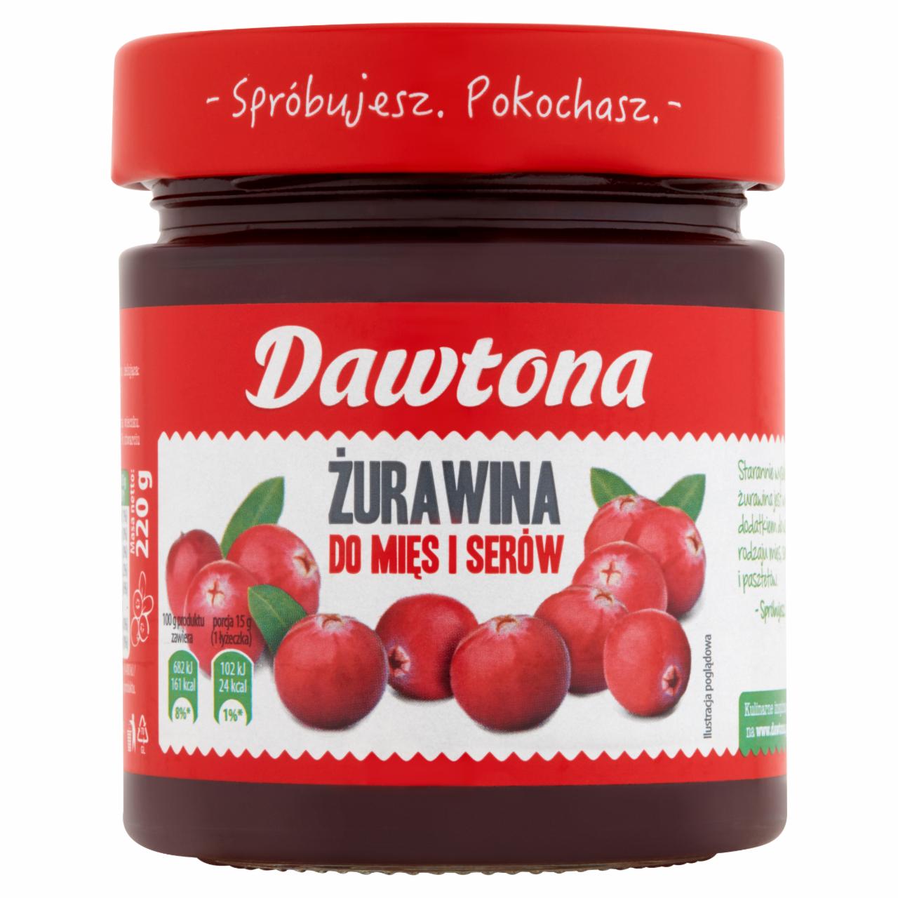 Zdjęcia - Dawtona Żurawina do mięs i serów 220 g