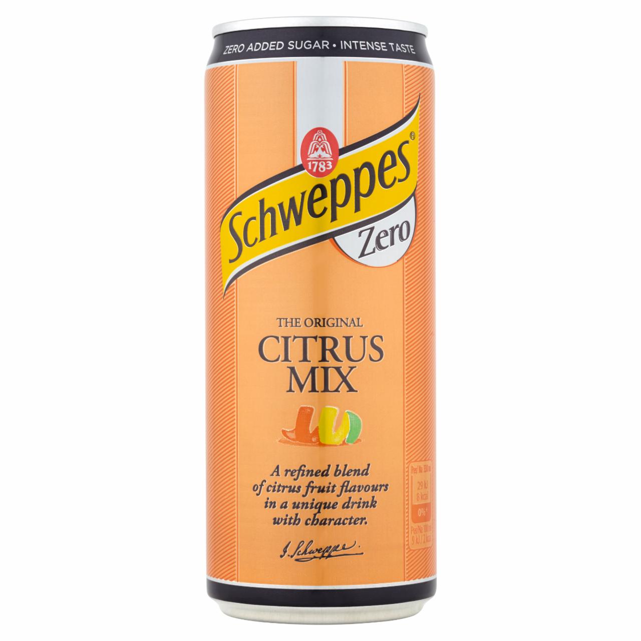 Zdjęcia - Schweppes Zero Citrus Mix Napój gazowany o smaku cytrusowym 330 ml