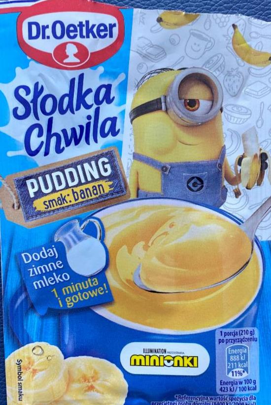 Zdjęcia - Słodka Chwila Pudding smak banan Dr. Oetker