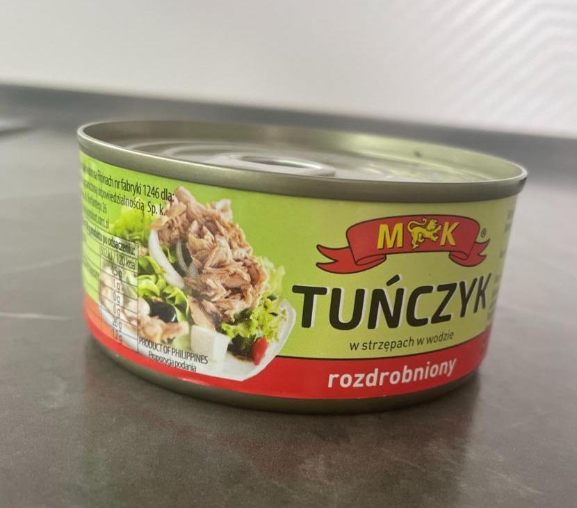 Zdjęcia - Tuńczyk w strzępach w wodzie rozdrobniony MK
