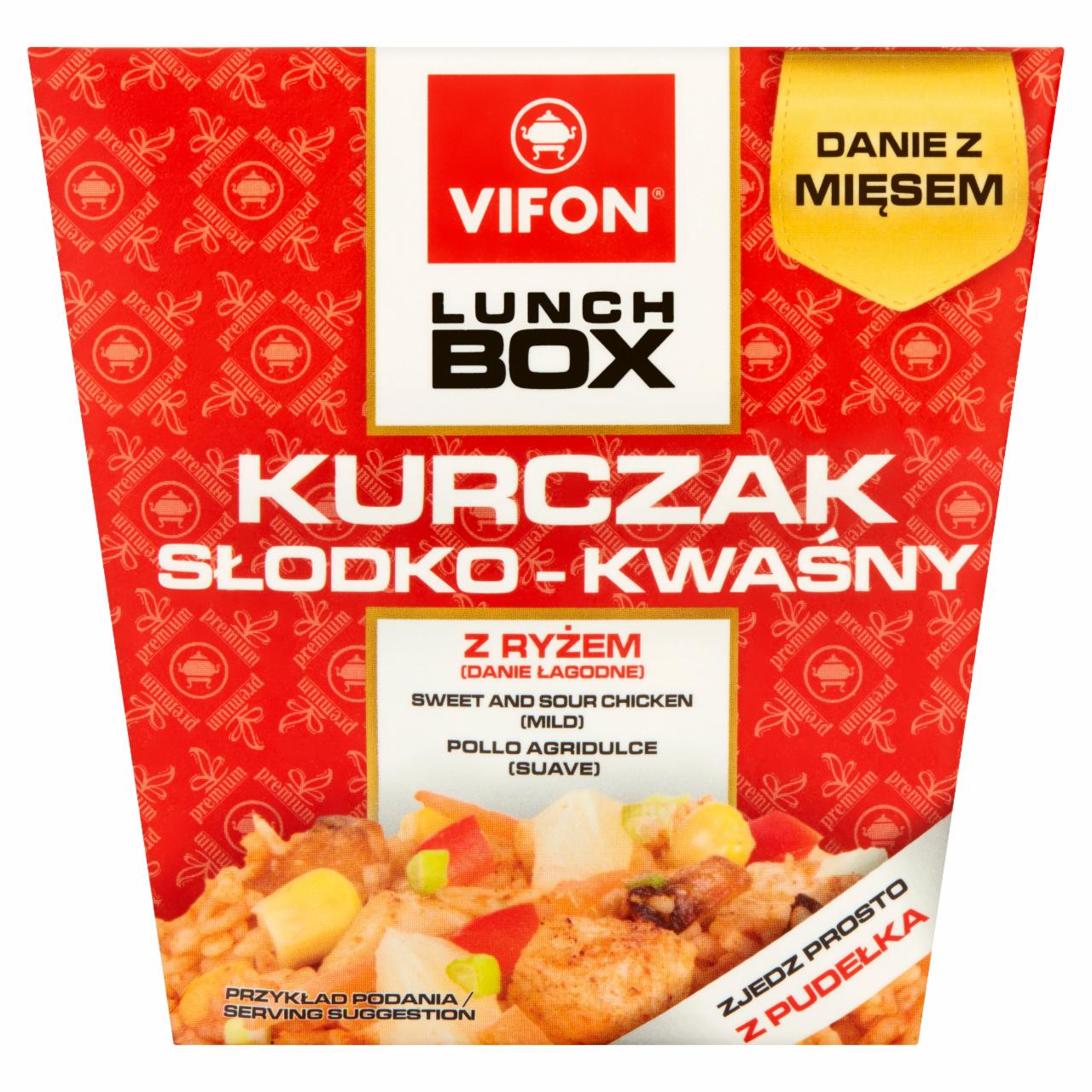 Zdjęcia - Vifon Lunch Box Danie błyskawiczne kurczak słodko-kwaśny 177 g