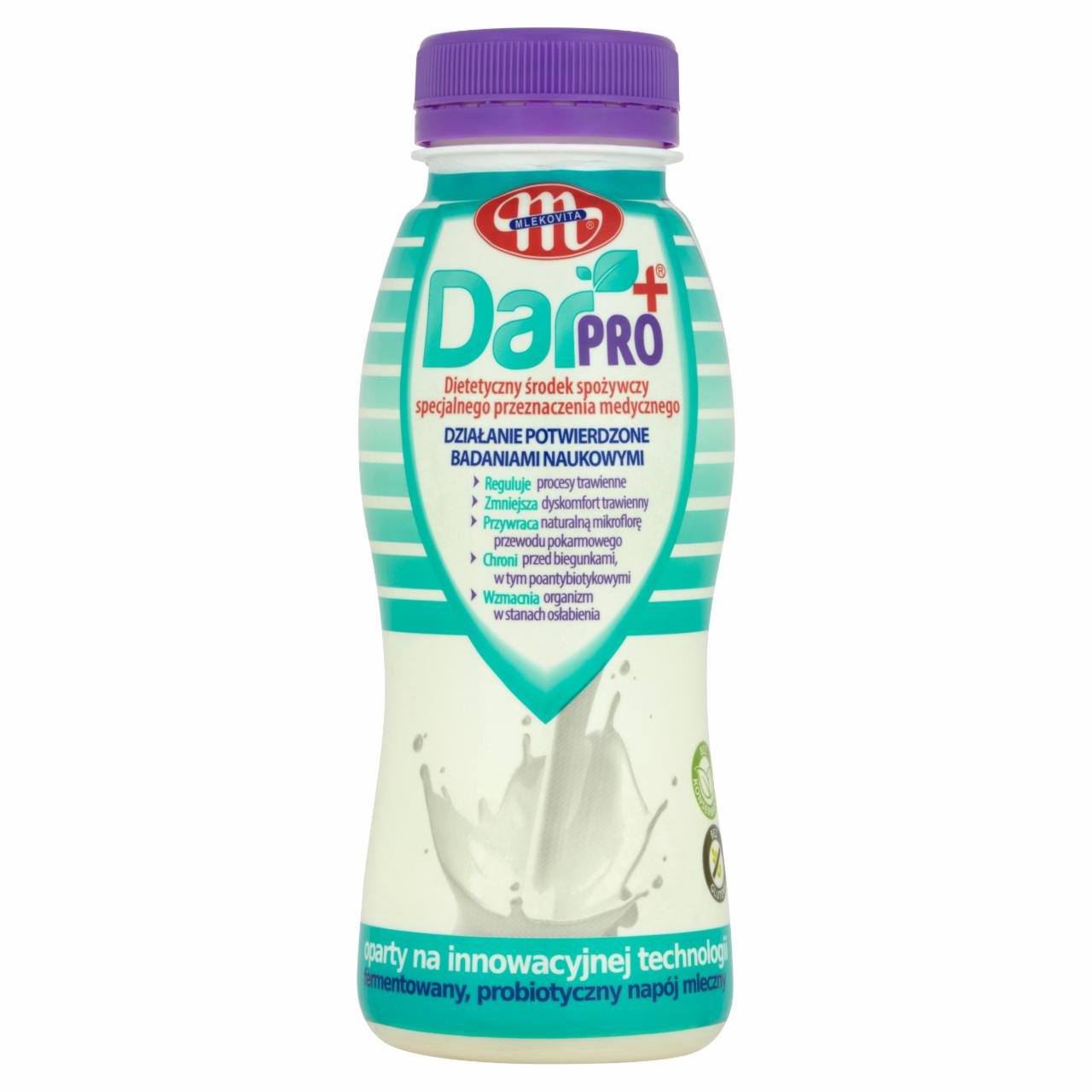 Zdjęcia - Mlekovita DarPro+ Fermentowany probiotyczny napój mleczny naturalny 250 g