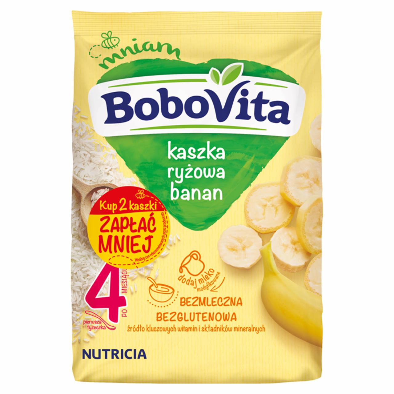 Zdjęcia - BoboVita Kaszka ryżowa banan po 4 miesiącu 360 g (2 x 180 g)