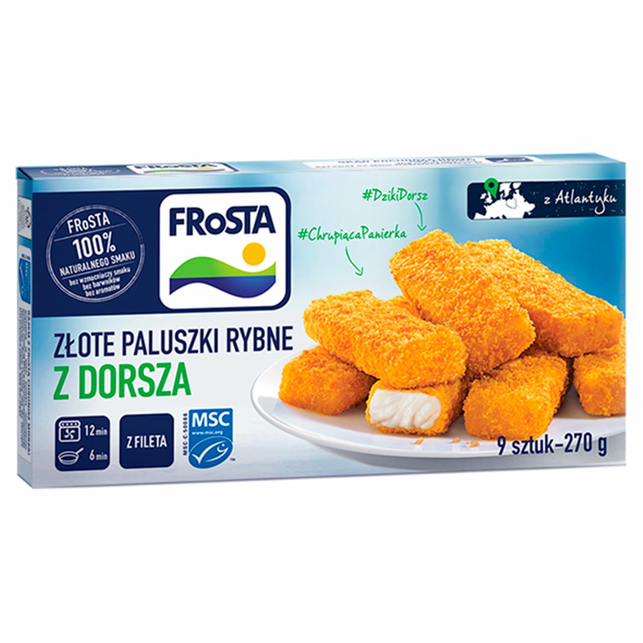 Zdjęcia - Złote paluszki rybne z dorsza 270 g (9 sztuk) FRoSTA