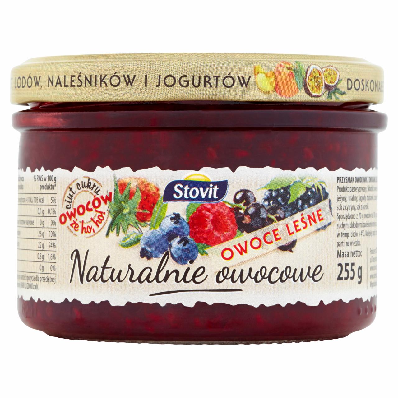 Zdjęcia - Stovit Naturalnie owocowe Owoce leśne 255 g