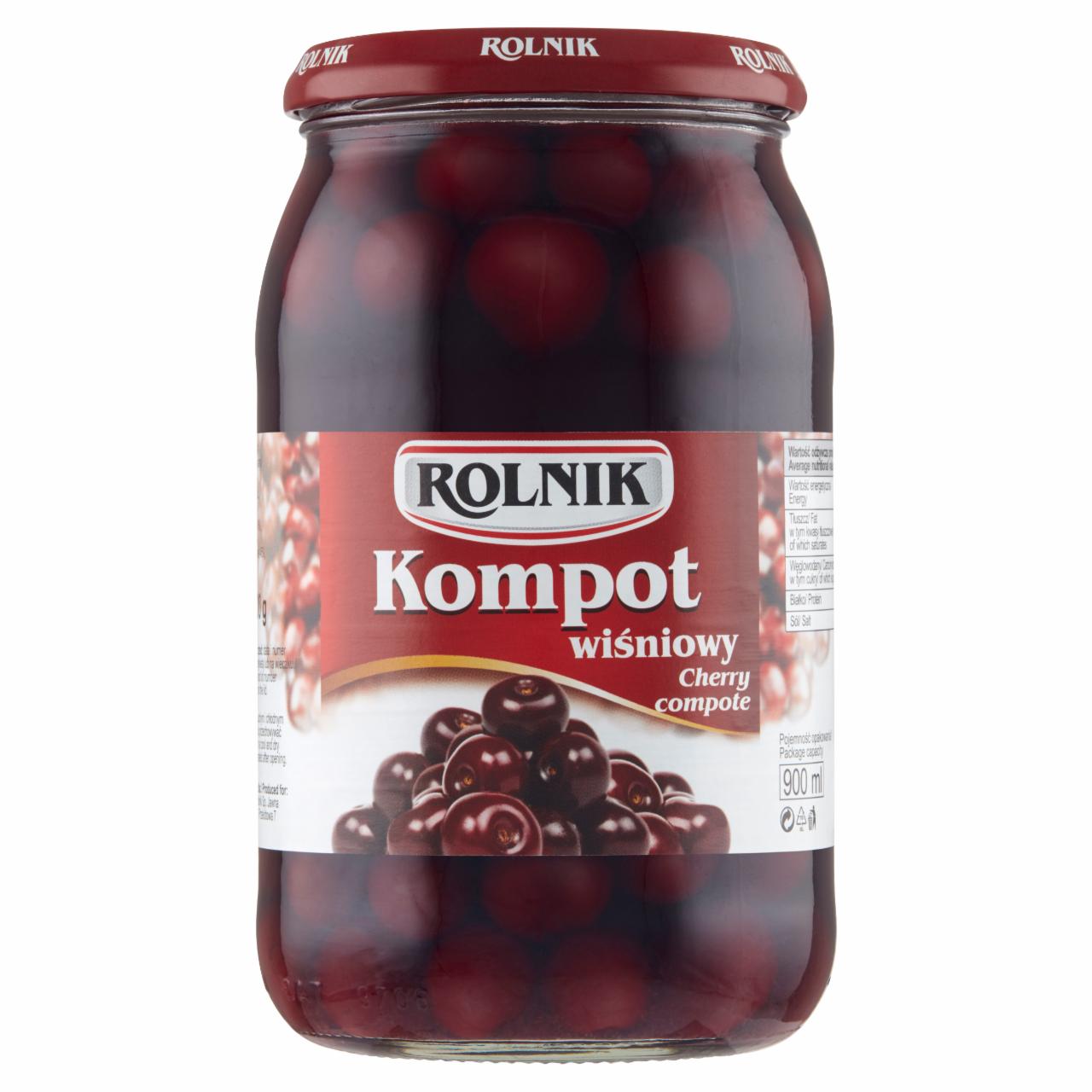 Zdjęcia - Rolnik Kompot wiśniowy 900 g