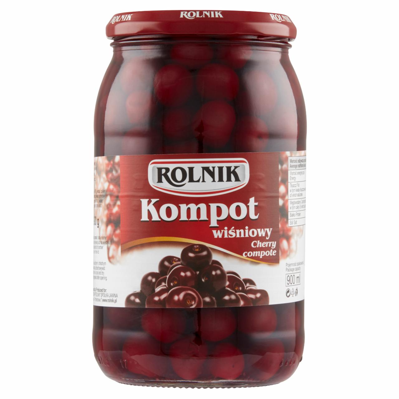 Zdjęcia - Rolnik Kompot wiśniowy 900 g