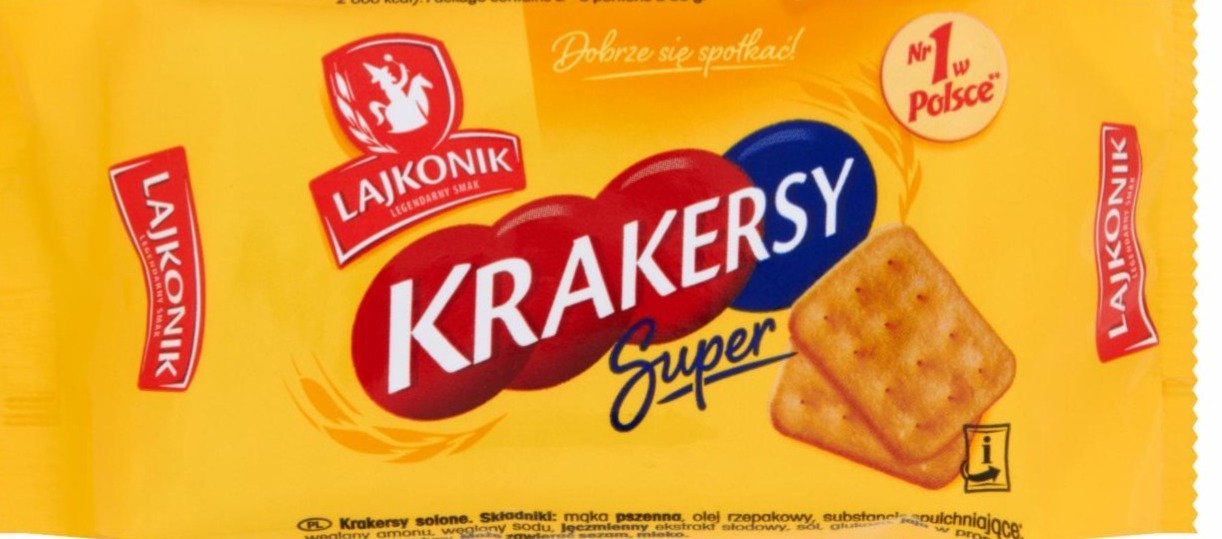 Zdjęcia - Lajkonik Krakersy Super 70 g