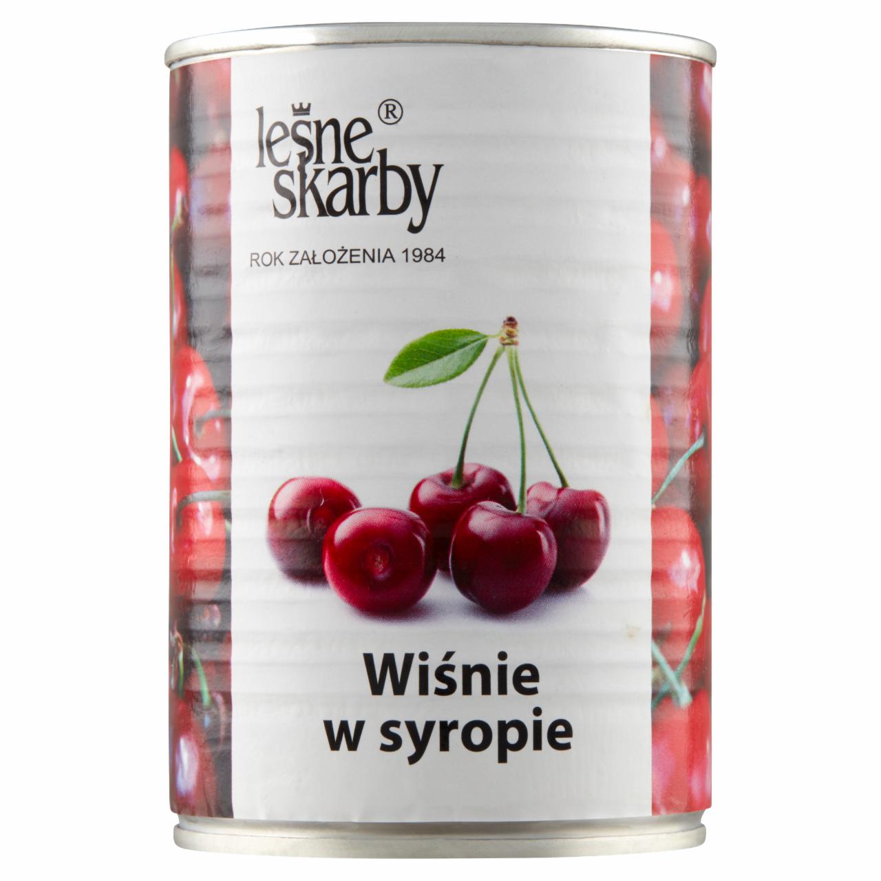 Zdjęcia - Leśne Skarby Wiśnie w syropie 400 g